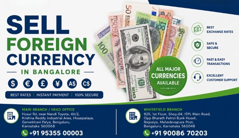 How to Sell Foreign Currency in Bangalore and Get the Best INR Rate